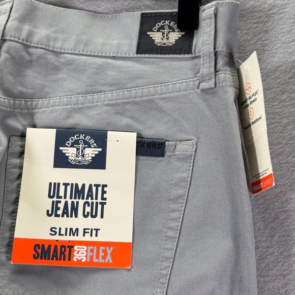 Dockers Smart Flex 360 Slim Fit Ultimate Jeans Men 28x30 Gray Flexible Waistband - Picture 4 of 16